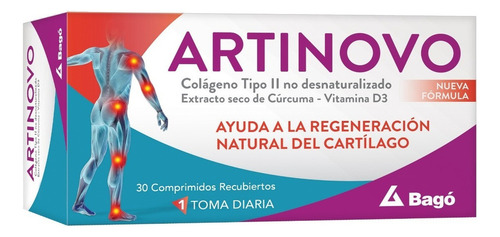 Artinovo Regeneración Natural Del Cartílago Colágeno 30 Comp Sin Sabor