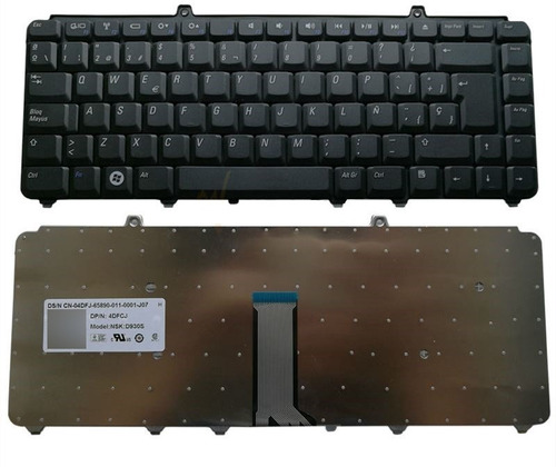 Teclado Dell 1420 1520 1521 1525 1545 1330 Vostro De1420s-b