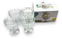 Comprar Set X4 Copas De Helado Con Pie De Vidrio 420 Ml