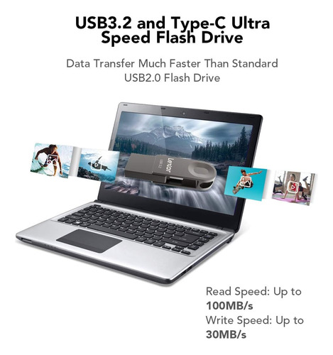 Lexar Dual Drive Usb Type 128gb,
