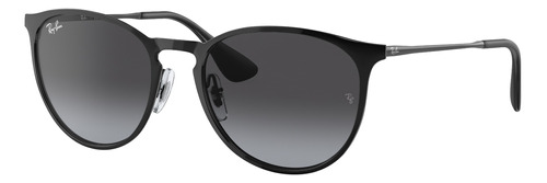 Ray-Ban Erika Metal RB3539 - Negro - Grey - Degradada - Polished black - Metal - Polished black - Metal - Standard