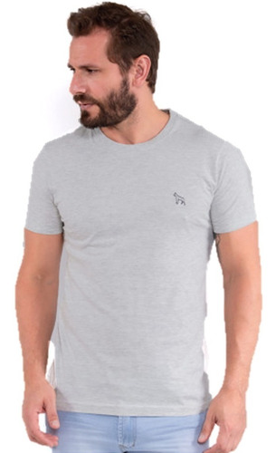 Camiseta Masculina Lisa Revanche Manga Extra Curta Machão