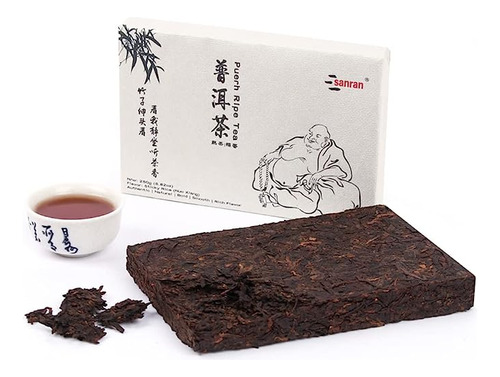 Sanran Pu Erh Tea Brick, Yunnan Fermented Ripe Puerh Tea, 25