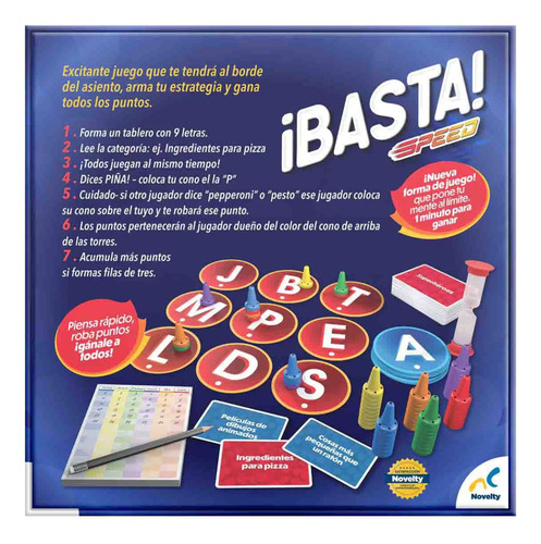Basta Speed Juego De Mesa 8 Años En Adelante