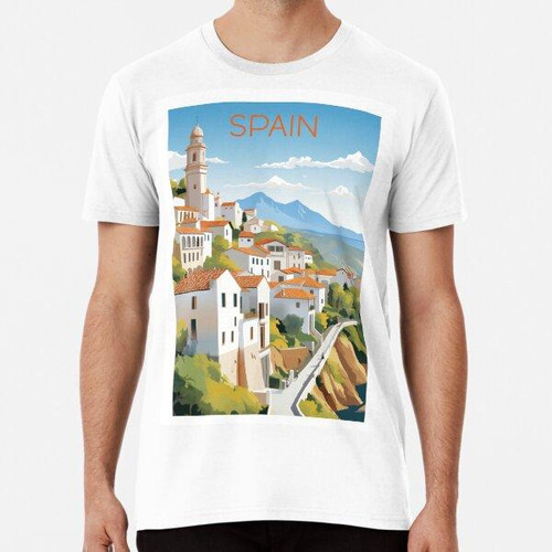 Remera Cartel De Viaje Tradicional De España Algodon Premium