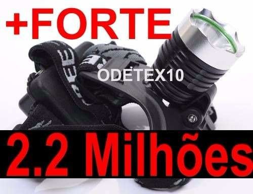 2.2 Milhoes Lumens Lanterna Led Farol Bike Cabeca + Forte Ml