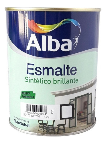 Esmalte Sintetico Alba Standard Blanco Brill 4 L Proteccion