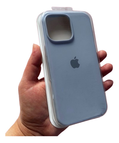 Funda Iphone 16 Pro Max Silicona Logo + Vidrio De Regalo! Lavanda Silicona