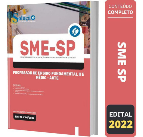 Apostila Sme Sp - Professor Fundamental 2 E Médio - Arte