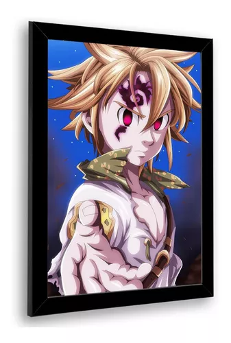 Quadro Decorativo A4 Anime Nanatsu no Taizai