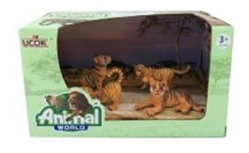 Playset Animales Tigre Pack X 4 Wabro 9701