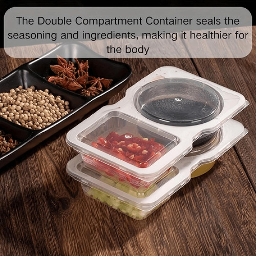 Grab And Go Snack Containers Reusable,double Compartment