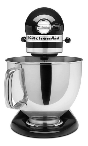 Imagen 3 de 3 de Batidora de pedestal KitchenAid Artisan KSM150PS onyx black 60 Hz 120 V