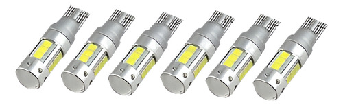 6pcs Puro Blanco T10 T15 W5w 168 192 921 14smd 2835 Super Br