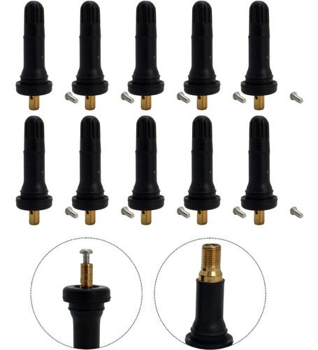 10 Bico Válvulas De Sensor Tpms De Roda Gm Onix, Prisma Pneu