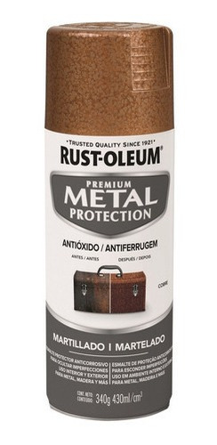Spray Aerosol Metal Protection Martillado Marrón Rust Oleum