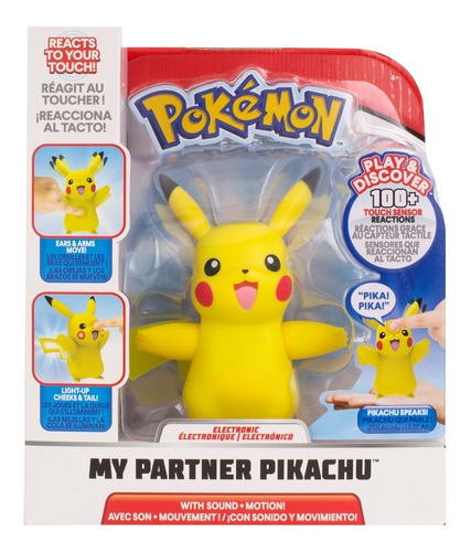 Pokemon-my Partner Pikachu- Interactivo-jazwares