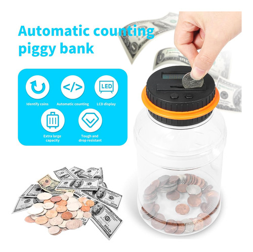 Almacenador Lcd Para Adultos Y Niños, Negro/naranja