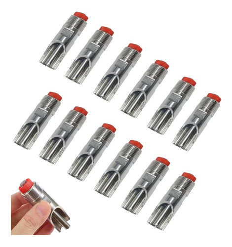 Pack X12 Bebedero Cerdos Tipo Niple Automatico Inoxidable