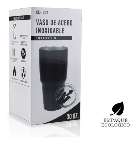 Imagen 10 de 10 de Vaso Termo Acero Inoxidable P/cafe 30oz Térmico Frío Calient