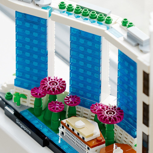 Arquitetura Lego - Cingapura - 827 peças - Código 21057