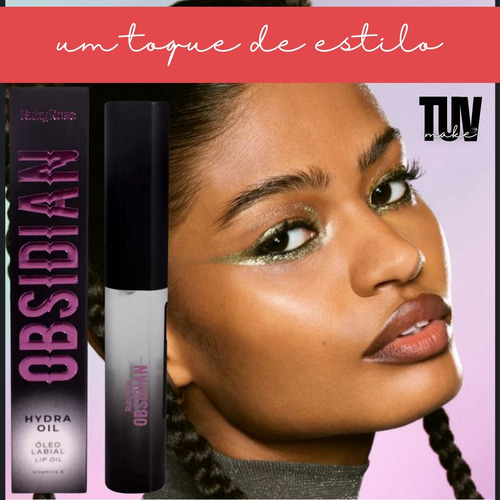 Gloss Labial Hidra Oil Hidratante Incolor Obsidian Ruby Rose