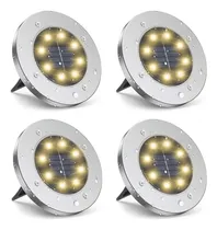 Comprar Zgwj Luces Solares De Suelo, 4 Pack De Luces Solares Impe...