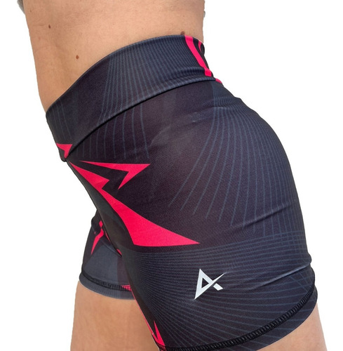 Calza Corta Deportiva Mujer Cintura Ancha Running Gym Fitnes