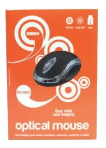 Imagem 6 de 6 de Mouse Optico 1000dpi Usb 1,05 Metros Kmex Mo-m833