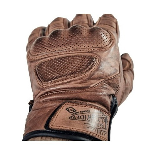 Guantes Brooklyn Riders Winslow Cuero Marron - Km0 Motos