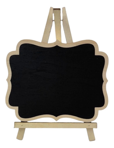 2 Lousa Quadro Decorativo Com Tripé Para Recados 35x30cm