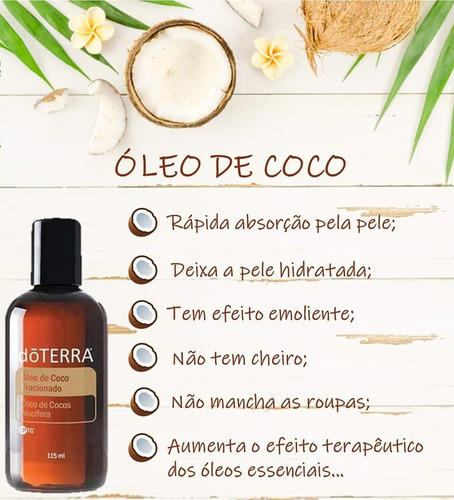 Doterra Óleo De Coco Fracionado 30 Ml