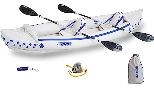 Sea Eagle Se370 Inflable Deporte Kayak Pro Paquete.