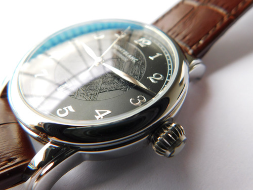 #relógio Montblanc Star Legacy Automatic Swiss Made 27 Joias Marrom Prateado Preto