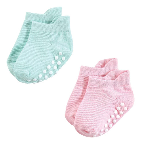 Hudson Baby Unisex-bebé Antideslizante No-show Calcetines...