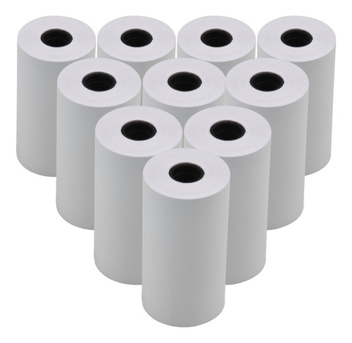 Ppp 10 Rollos De Papel Térmico Blanco Blanco 57 X 30