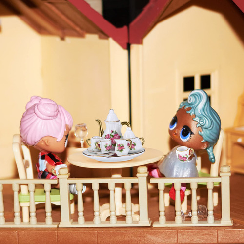 Juego De 2 Tazas De Té Miniatura 112 Porcelana Decoración Mu