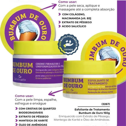  Kit Hidratação E Esfoliante Empina E Endurece Bumbum De Ouro