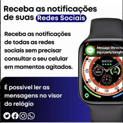 Relógio Inteligente Smartwatch Watch X Lançamento Amoled Gps