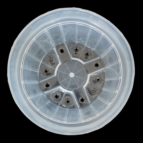 Paquete De 5 Macetas 7 Pulgadas Transparente Para Orquídea