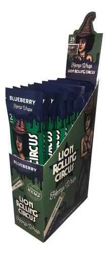 Caja de arándanos Blunt Hemp Wraps Lion Rolling Circus