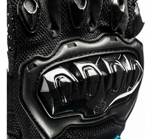 Guantes Motociclista Kov Delta 2.0 Negro Touch Limpia Mica Talla G