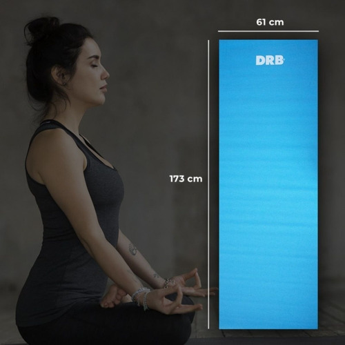 Colchoneta Yoga Mat Pilates 4mm Pvc Matt Drb Antideslizante