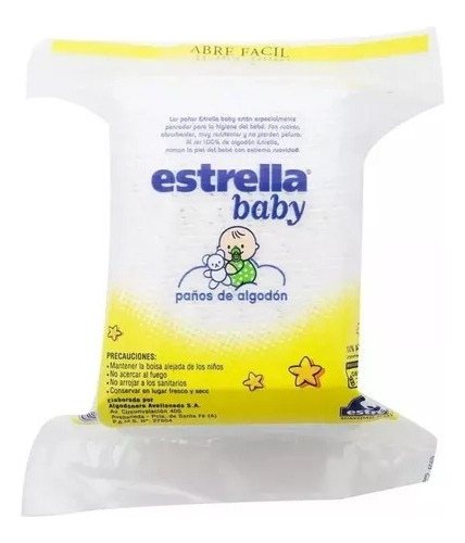 Paños De Algodon Estrella Baby Baby X 40 Unidades