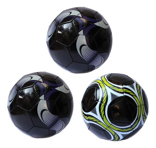 Balon Futbol #5 Economico Balones Colores Color Negro