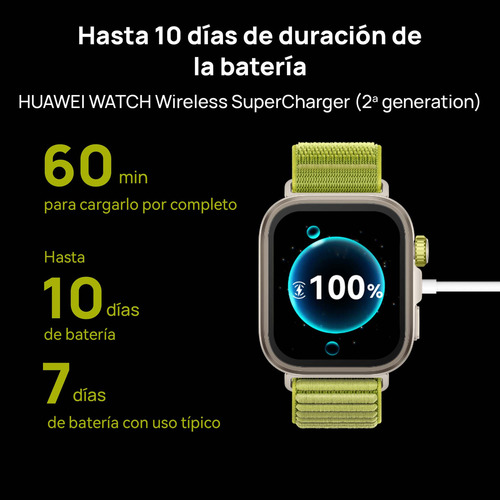 Smartwatch Huawei Watch Fit 4 Pro 1.82 Pantalla De Zafiro & Bisel De Aleación De Titanio Color Azul