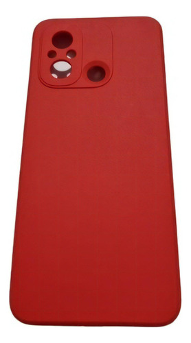 Funda de silicona compatible con Xiaomi Redmi 12c, color rojo aterciopelado