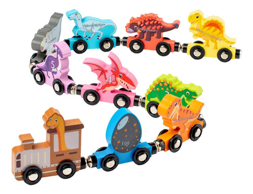 . Juego De Juguetes De Tren Apilable, Juguetes De Tren De