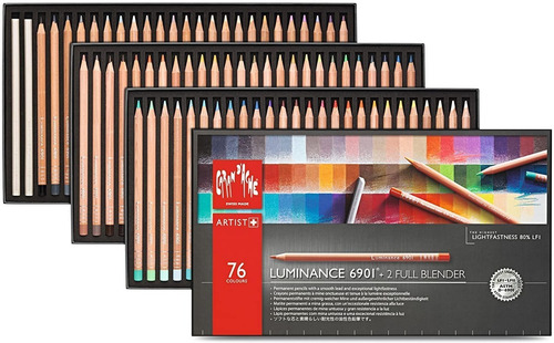 Lápiz de colores Caran d'Ache Luminance con 76 colores