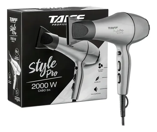 Secador De Cabelo Taiff Style Pro 5 Temperaturas 2000W